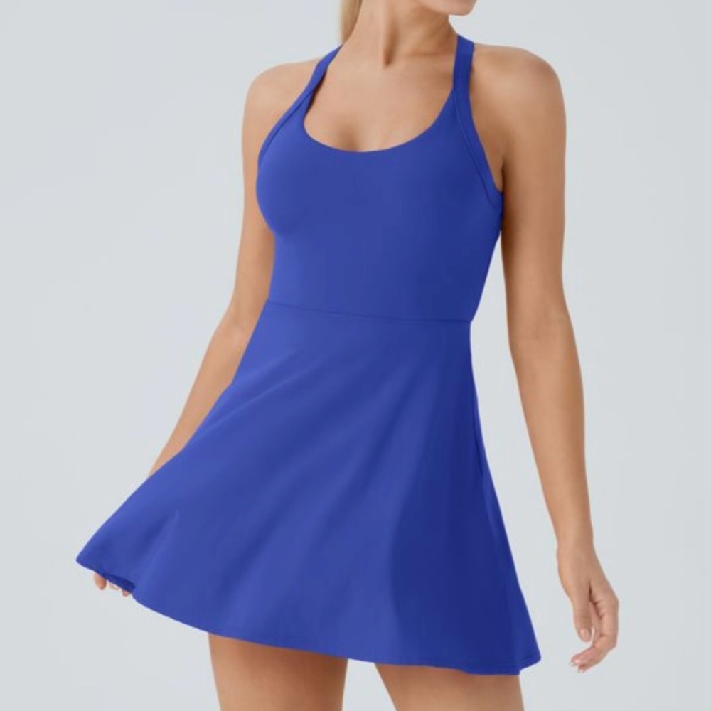 Halara blue sleeveless dress